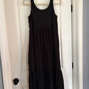 J. Jill Black Pinstripe Maxi